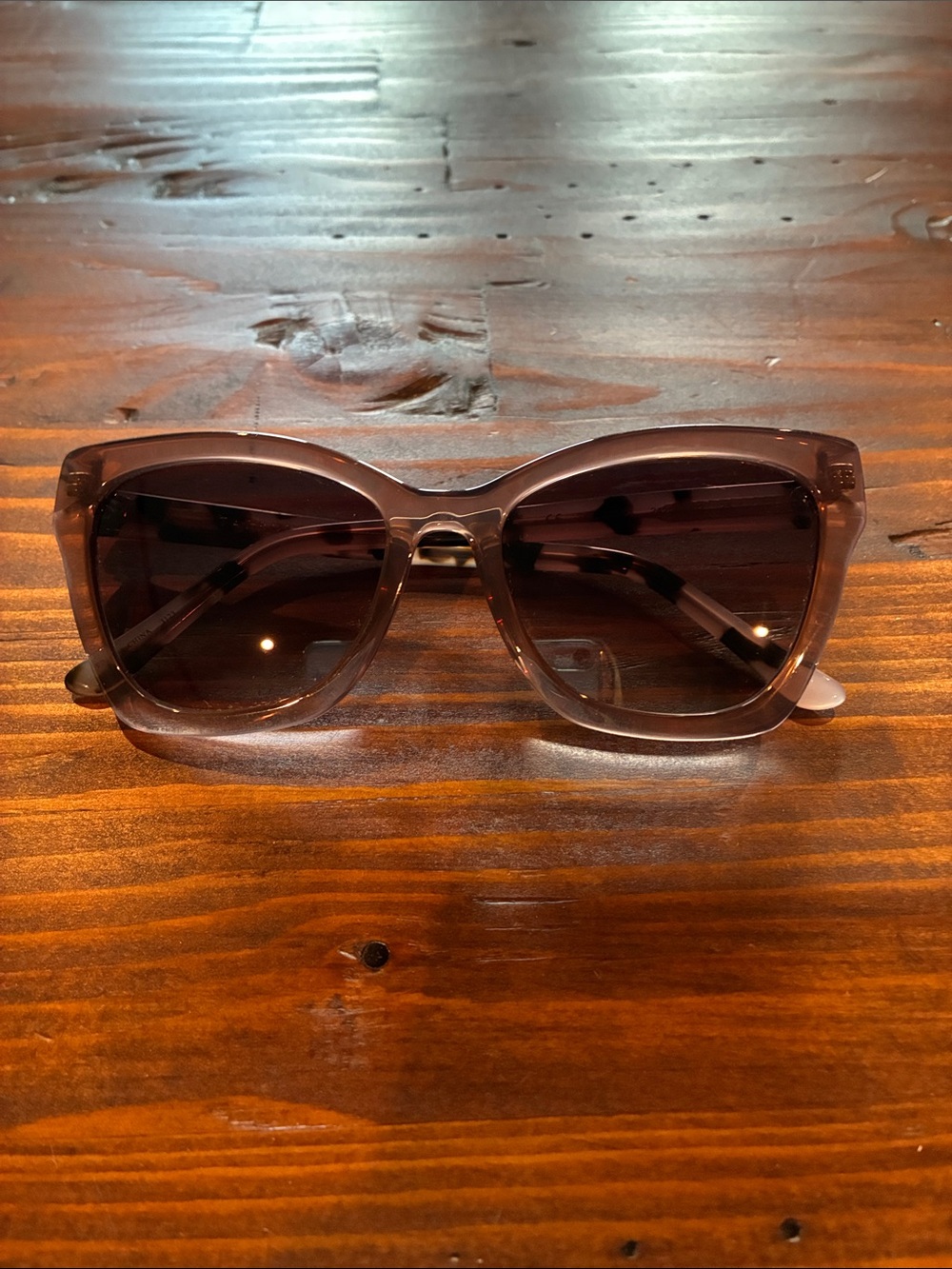 Talbots Translucent Brown Square Women's Sunglasses